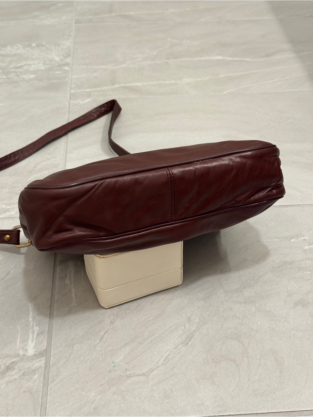 Etienne Aigner Vintage Oxblood Burgundy Shoulder Bag - Picture 4 of 12